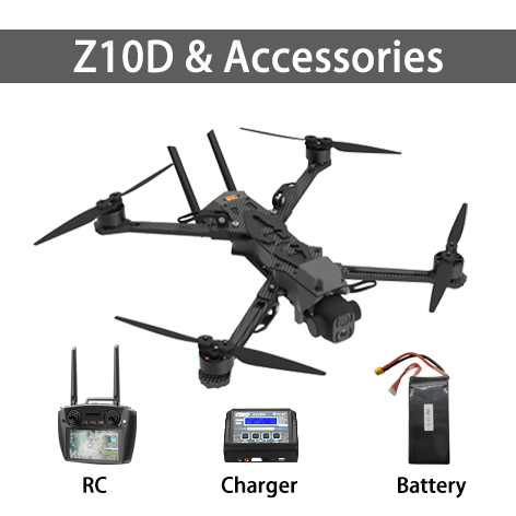 Z10D Foldable Tactical Drone ?? AI-Guided, 4kg Payload, Long-Range, High-Speed, Anti-Jamming, Reconnaissance-Strike Integration